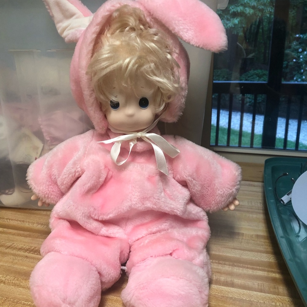 Precious Moments Pink Bunny Doll - Picture 4 of 4